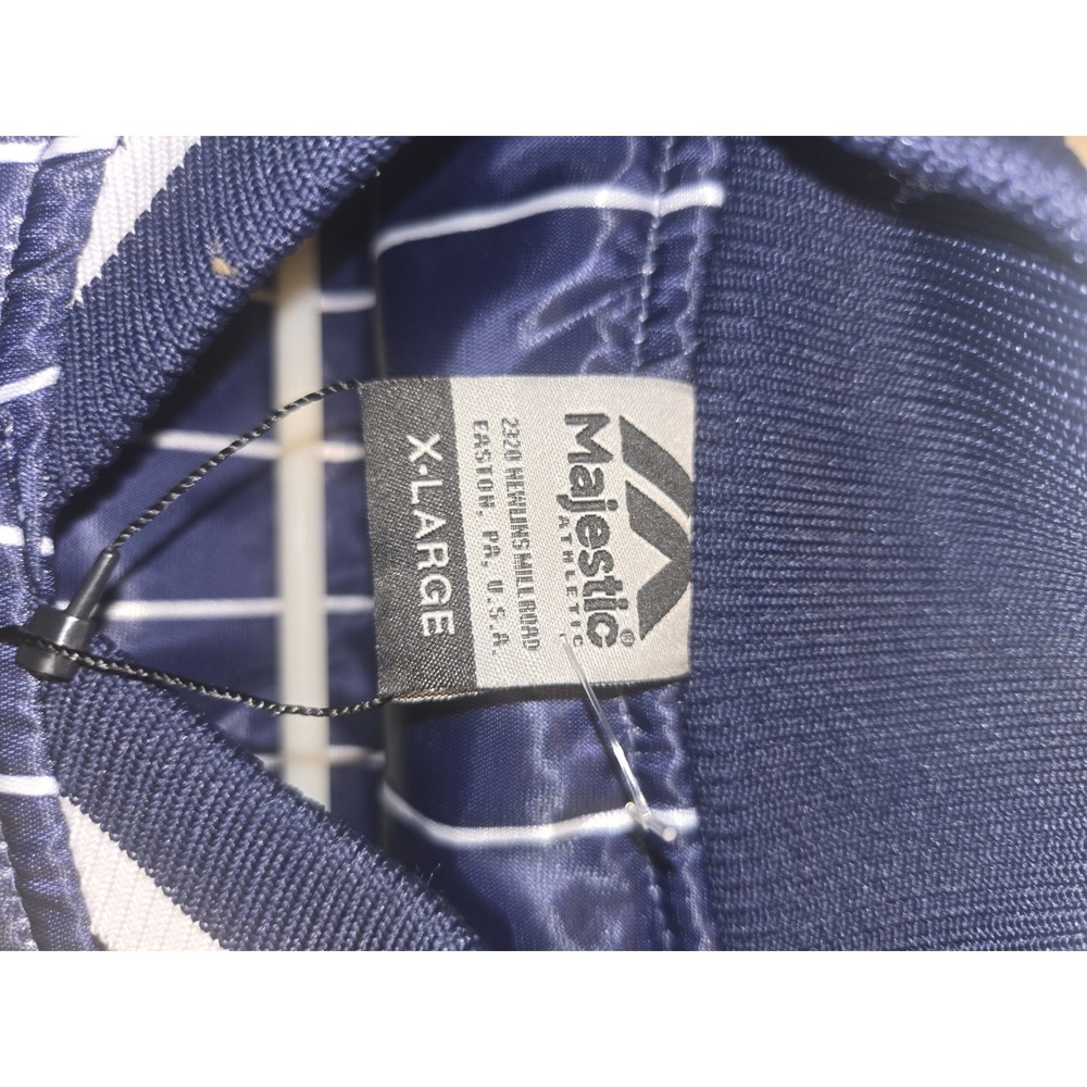 Vintage Majestic New York Yankees Japan Exclusive Satin Pinstripe Jacket XL NWT - Picture 8 of 16